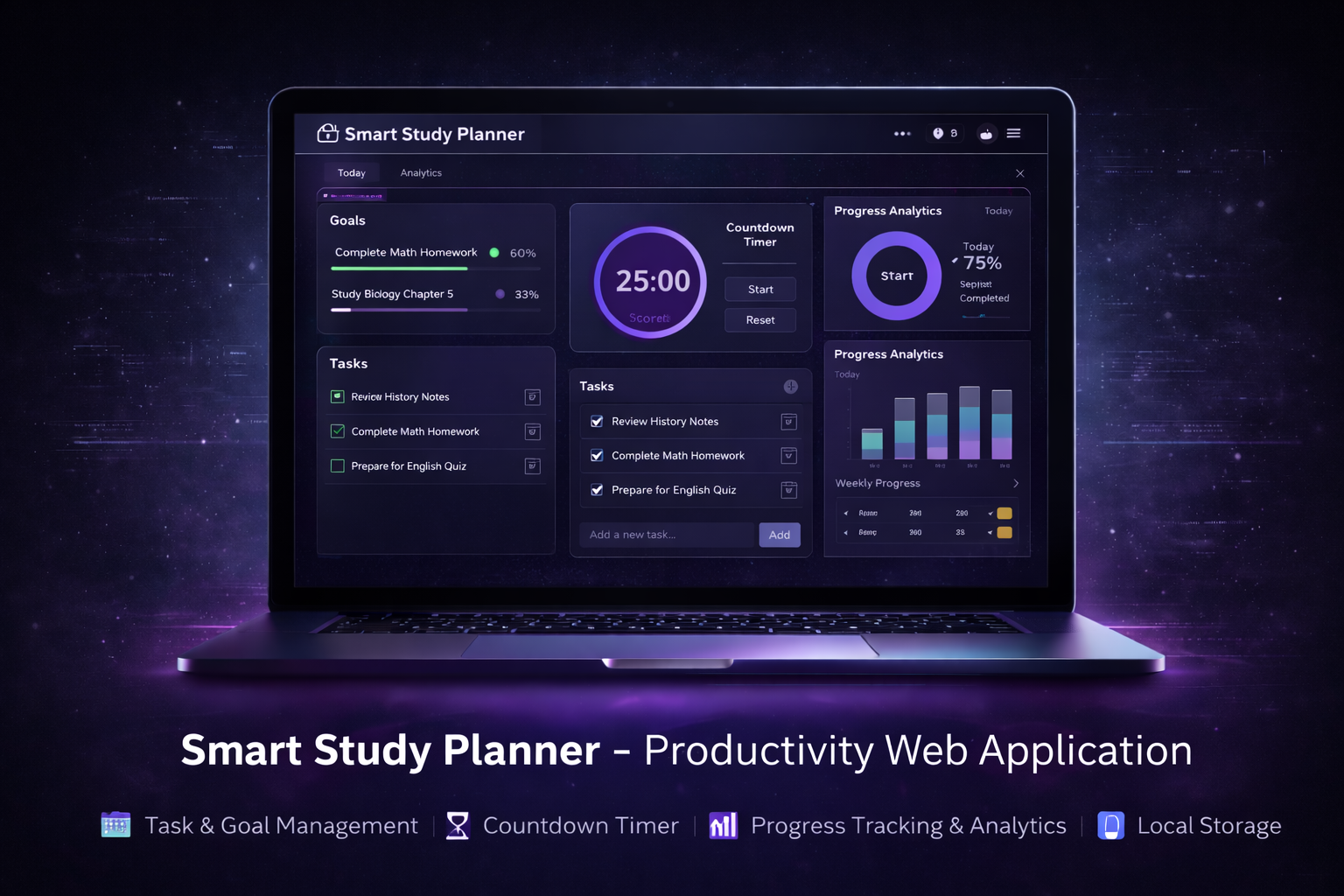 Smart-Study-Planner Web APP